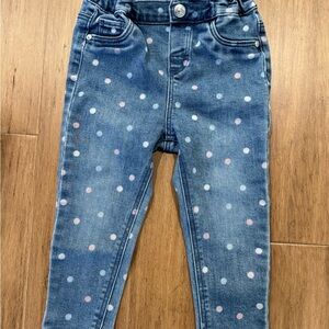 Polka Dot Denim Kids Jeans